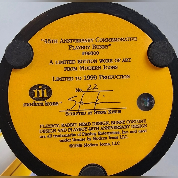 Limited Edition Commemorative Playboy Bunny (Repaired Ear) - Picture 6 of 11